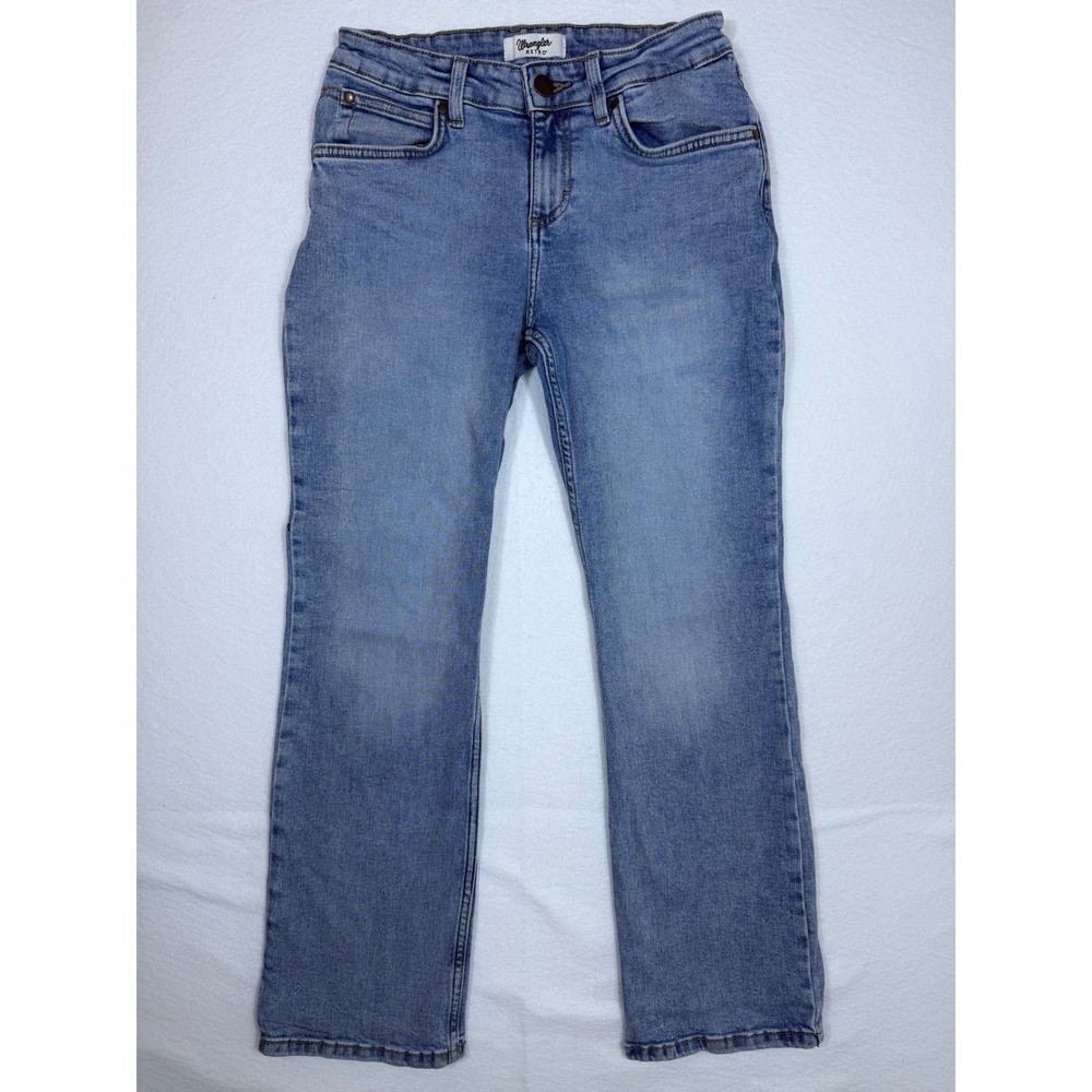 Wrangler Retro Bootcut Jeans Womens 29 (7) Light Blue Mid Rise‎ Cowgirl Rodeo
